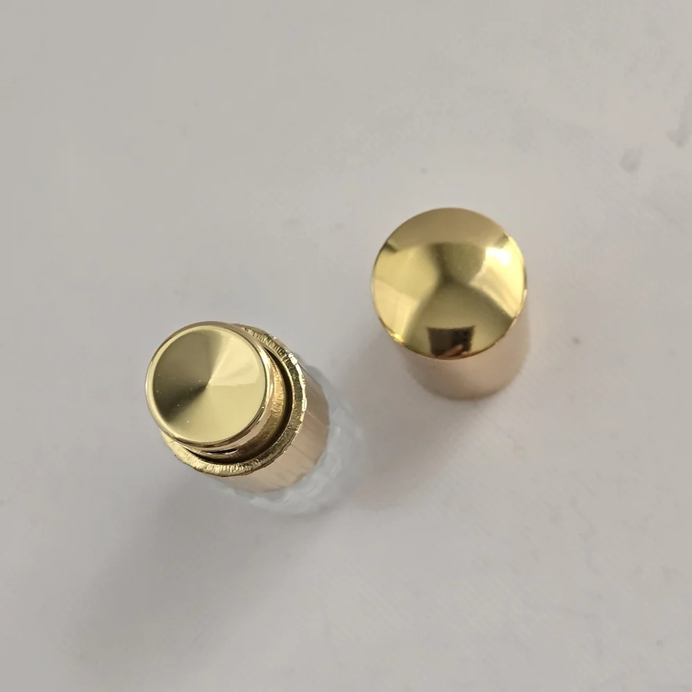 Vintage Cut Glass Perfume Atomizer Travel Spray Bottle Gold Tone Vanity - Picture 2 of 4